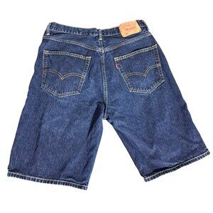 Levis 569 Jean Shorts Mens Size 34 Loose Straight Blue Denim Jorts
